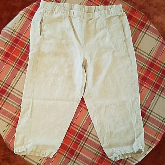 J. JILL 100% linen Capris size M Petite - Picture 1 of 4